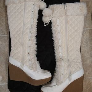 White Boots size 10